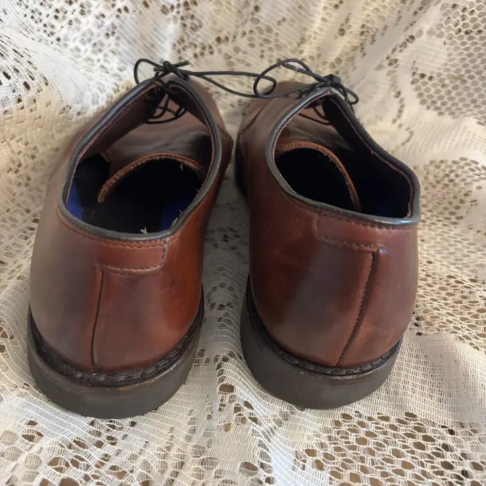 Allen Edmonds LAX Men's US 10 Brown Leather Derby Shoes
